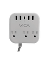 Centro Multicontactos VICA SUP USB 7P