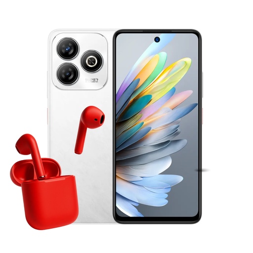[Comb-Sm-0022889] Combo ZTE Blade V60 Smart 4+128 GB Blanco + Audifonos InPods 12 BT