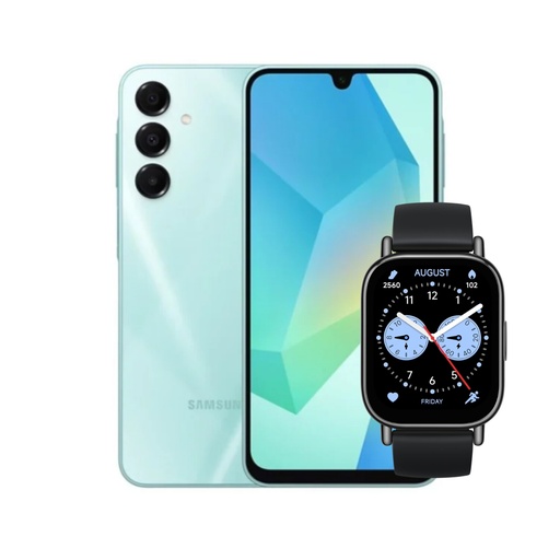 [Comb-Sm-0022962XX] Combo Samsung Galaxy A16 5G 6+128 GB (Latin) Verde + Xiaomi Smart Watch 5 Lite 